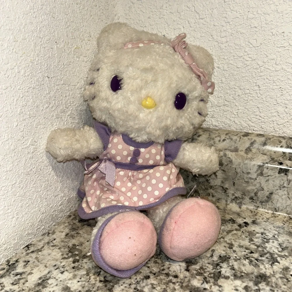 Hello Kitty Plush Dot Pattern Heisei‎ Retro Sanrio P1